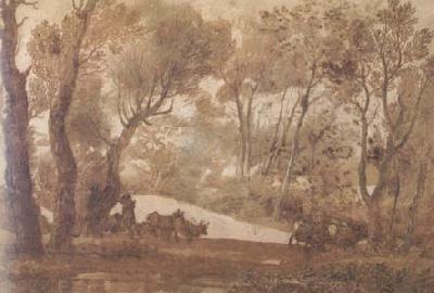 Claude Lorrain Deer-Hunt (mk17) oil painting picture